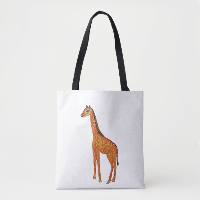 Giraffe zeichne maßgeschneiderte Mehrdruck-Tasche (Vorderseite)