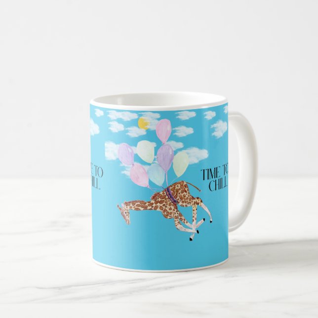 Giraffe Zeit zum Schütteln Kaffeetasse (VorderseiteRechts)