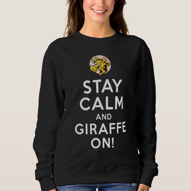 Giraffe  Zoo Animal Giraffe Girl  Zoo Keeper Sweatshirt (Vorderseite)