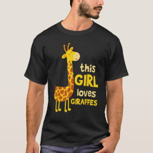 Giraffe Zoo Safari Tier Dieses Girl Funny Geschenk T-Shirt