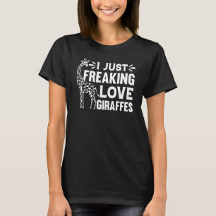 Giraffe Zoo Tier Giraffe Ich Liebe einfach nur Gi T-Shirt