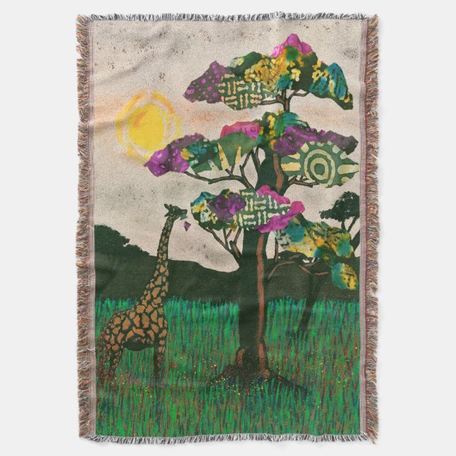 Giraffe zu den Flugzeug Afrikas Decke (Vorderseite Vertikal)