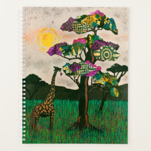 Giraffe zu den Flugzeug Afrikas Planer