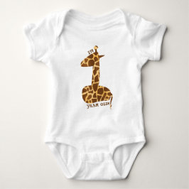Giraffe zum ersten Geburtstag Baby Strampler