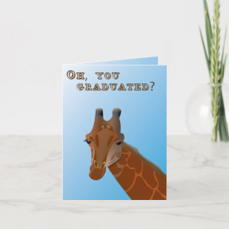 Giraffen-Abschluss-Anmerkungs-Karte Karte