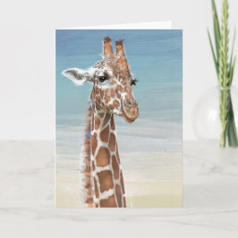 Giraffen-Anmerkungs-Karte Karte