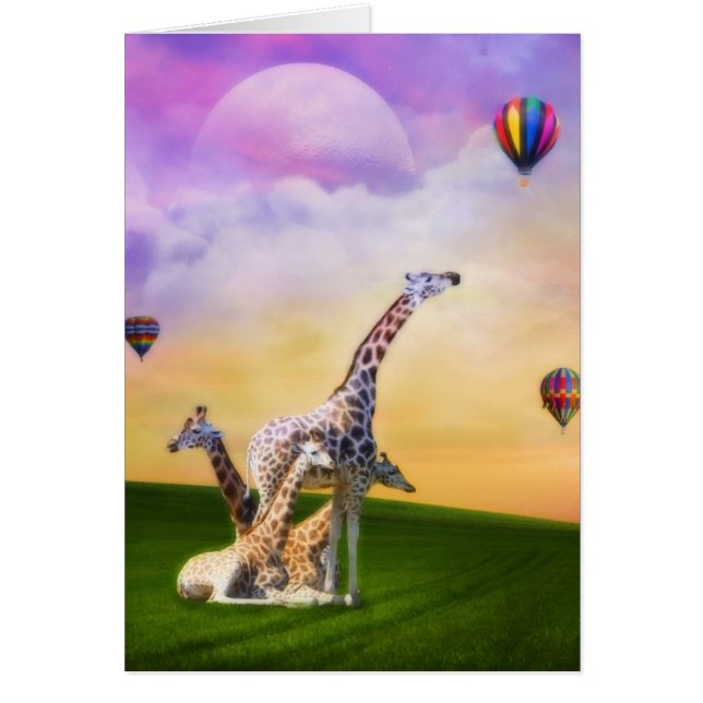 Giraffen-aufpassende Ballone (Vorne)