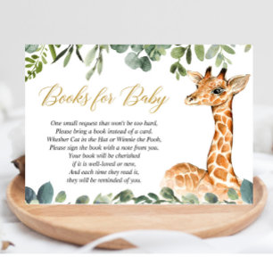 Giraffen-Babypartybuch anstelle einer Karte
