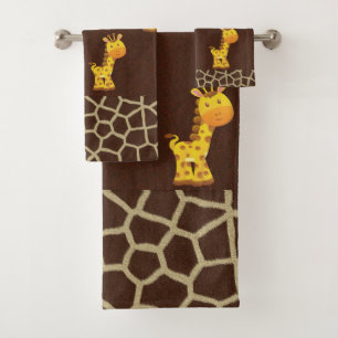 Giraffen-Badezimmer-Tuch-Set Badhandtuch Set