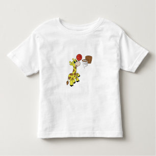 Giraffen-Basketball Kleinkind T-shirt