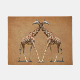 GIRAFFEN BEIM ÜBERSCHREITEN FUßMATTE