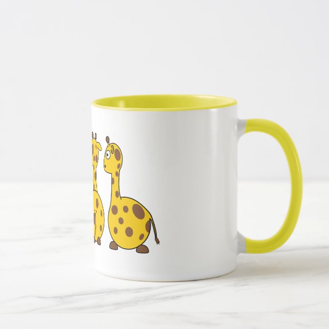 Giraffen-Cartoon Tasse (Rechts)