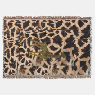 Giraffen-Collage-Kunst-Tier-Safari-Zoo-Bunt Decke