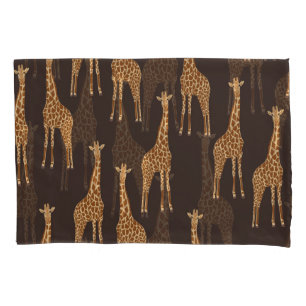 Giraffen Dark: Abstrakt Vintag nahtlos. Kissenbezug