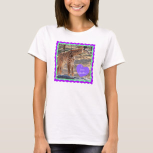 Giraffen der Liebe I! Niedliches Baby w lila u. T-Shirt