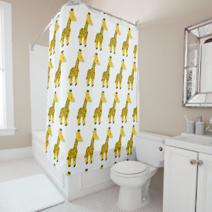 Giraffen-Design Duschvorhang