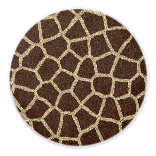 Giraffen-Druck-Keramik-Griff Keramikknauf (Vorderseite)