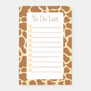 Giraffen-Druck Moderner Minimalistischer Aufgabenl Post-it Klebezettel
