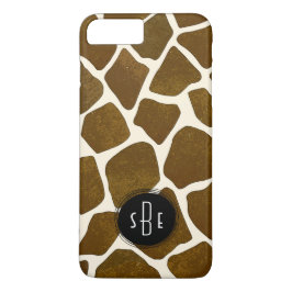 Giraffen-Druck-Monogramm iPhone 7 Plusfall Case-Mate iPhone Hülle