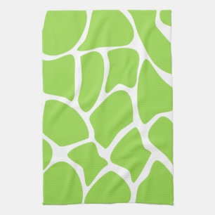 Giraffen-Druck-Muster im Limonen Grün Geschirrtuch