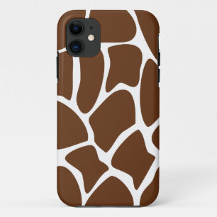 Giraffen-Druck-Muster in dunklem Brown Case-Mate iPhone Hülle
