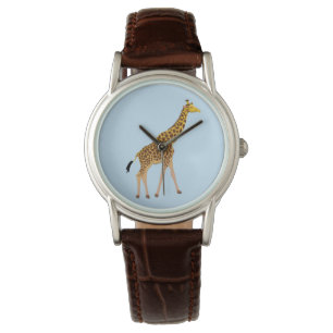Giraffen-Druck-Uhr Armbanduhr