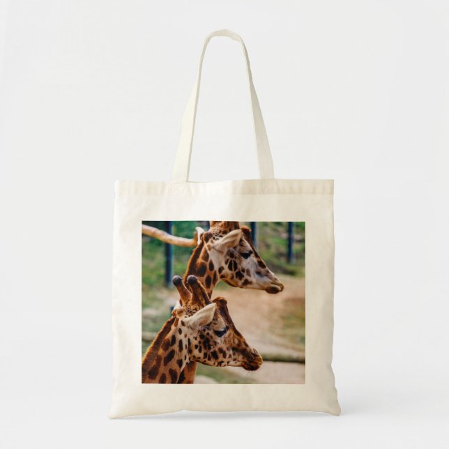 Giraffen-Duo-Porträt Tragetasche (Vorne)