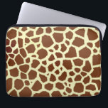 Giraffen-Elektronik-Tasche Laptopschutzhülle<br><div class="desc">Eine Elektroniktasche, die einen Giraffendruckhintergrund kennzeichnet.</div>