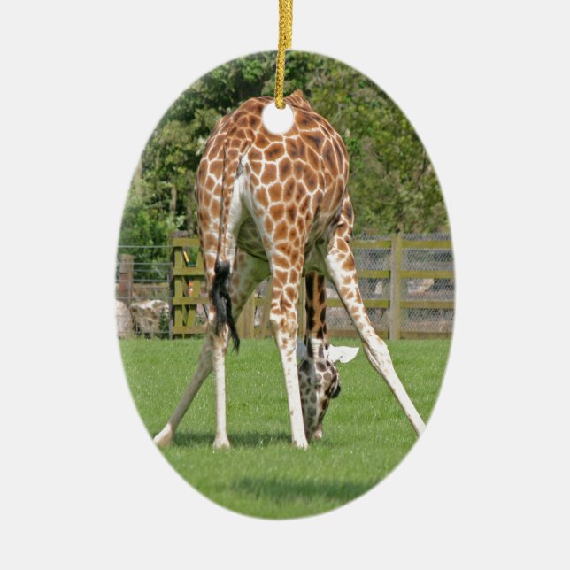 Giraffen-Entwurf Keramik Ornament (Vorne)