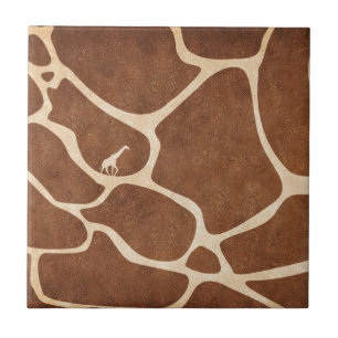 Giraffen! exotischer Tierdruckentwurf! Fliese