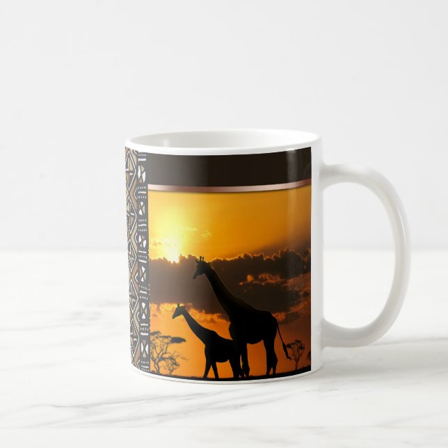 Giraffen-Familie 2 Kaffeetasse (Rechts)