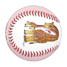 Giraffen-Familienzeit Baseball 