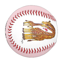 Giraffen-Familienzeit Baseball 