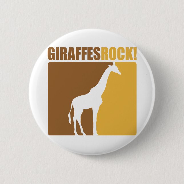 Giraffen-Felsen! #2 Button (Vorderseite)