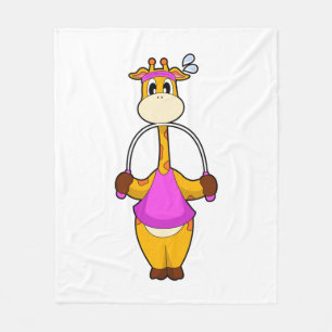 Giraffen-Fitness-Seil Fleecedecke