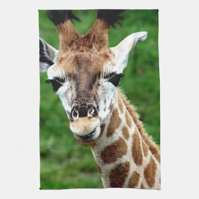 Giraffen-Foto-Küchen-Tuch Handtuch (Vertikal)