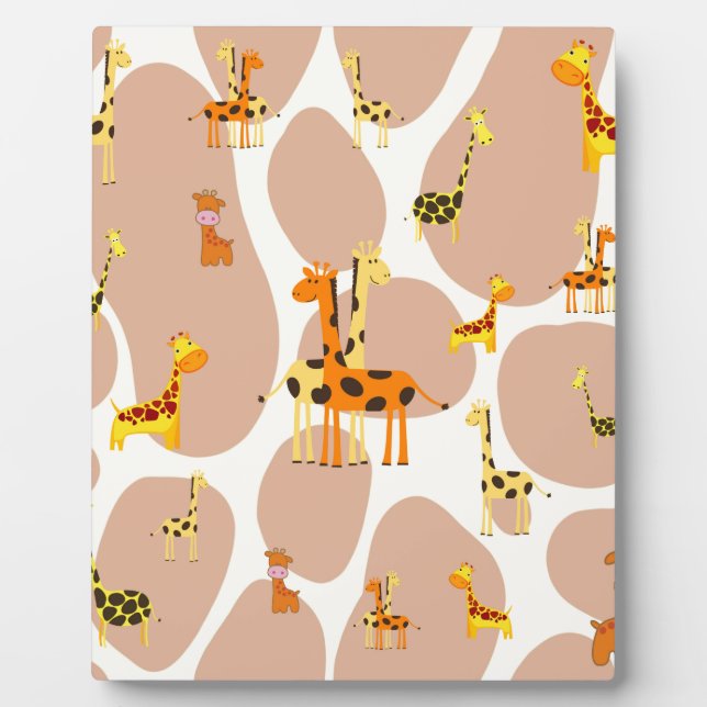 Giraffen Fotoplatte (Vorderseite)