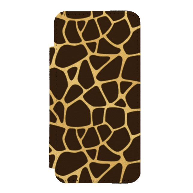 Giraffen-gepunkteter Hintergrund Incipio iPhone Geldbeutel-Hülle (Folio Vorderseite)