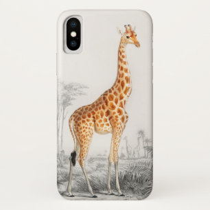 Giraffen-Illustration Vintage-Kunstprint Case-Mate iPhone Hülle