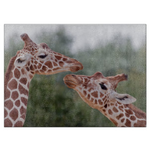 Giraffen im Liebe-Glasschneiden-Brett Schneidebrett
