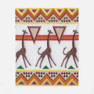Giraffen in Africa Blanket Fleecedecke