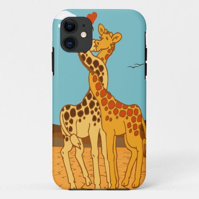 Giraffen in der Liebe Case-Mate iPhone Hülle (Rückseite)