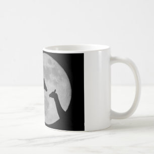 Giraffen in Fullmoon-Nacht Kaffeetasse