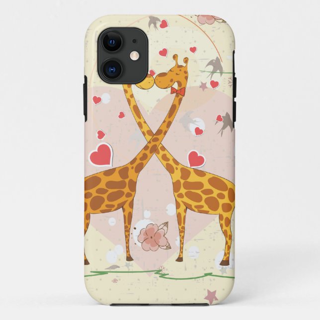 Giraffen in Liebe Case-Mate iPhone Hülle (Rückseite)