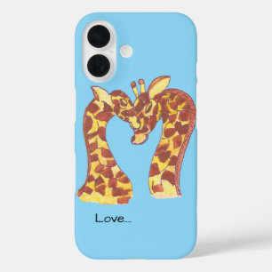 Giraffen in Liebe iPhone 16 Hülle
