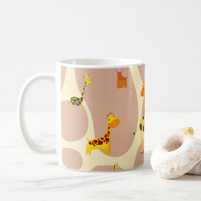 Giraffen Kaffeetasse (Mit Donut)
