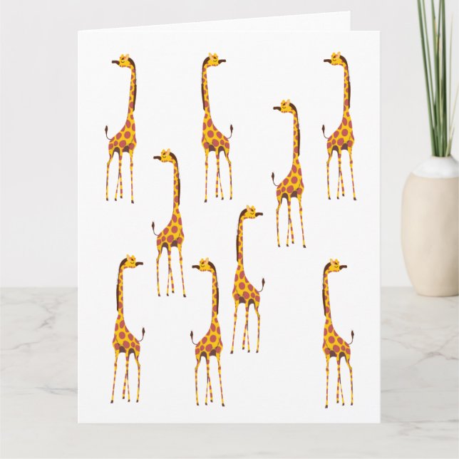 Giraffen Karte (Vorderseite)
