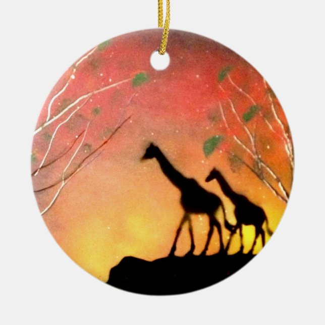 Giraffen Keramikornament (Vorne)