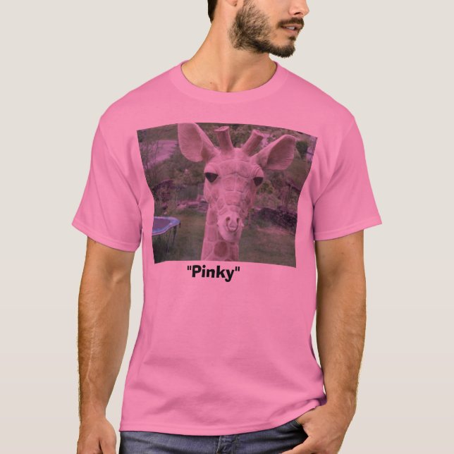 Giraffen-Kopf, "kleiner Finger " T-Shirt (Vorderseite)