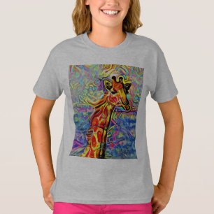 GIRAFFEN-KUNST-T-SHIRTS TEES KINDER